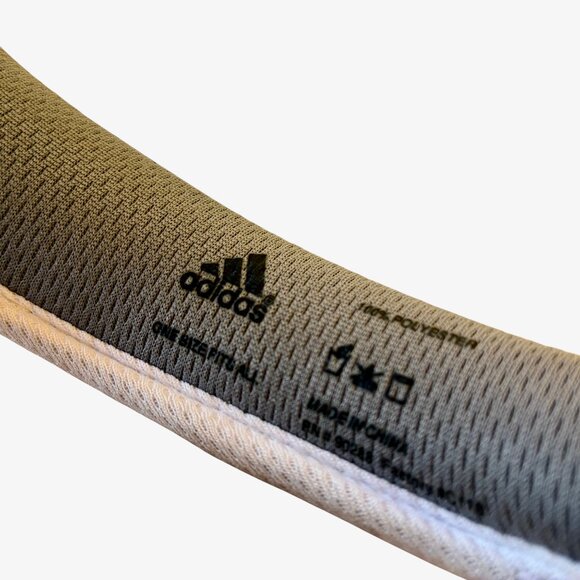 Adidas Sun Visor Hat CLIMALITE Gray Embroidered Logo CLAMP ARMS Unisex - Picture 9 of 11